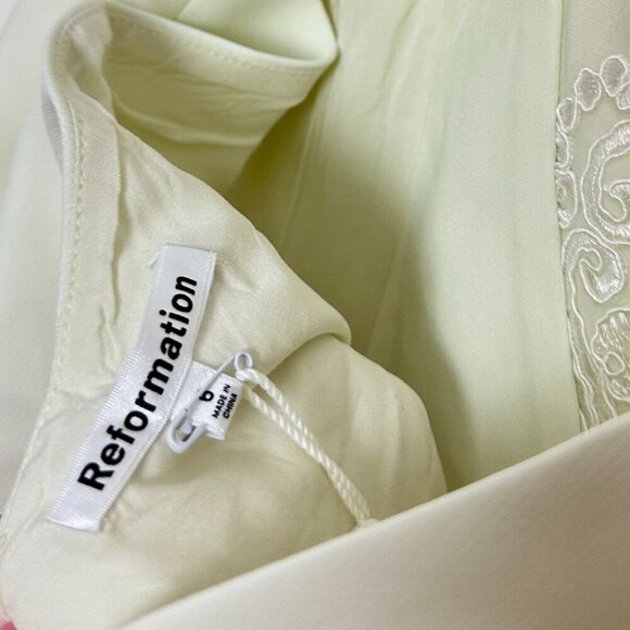 REFORMATION Primrose Vest in Cream Size US 6 NWT - Picture 6 of 11